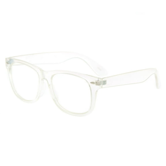 Claire's Holographic Retro Clear Lens Frames