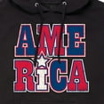 thumbnail image 3 of Instant Message - America Stacked - Men's Pullover Hooded Fleece Sweatshirt, 3 of 6