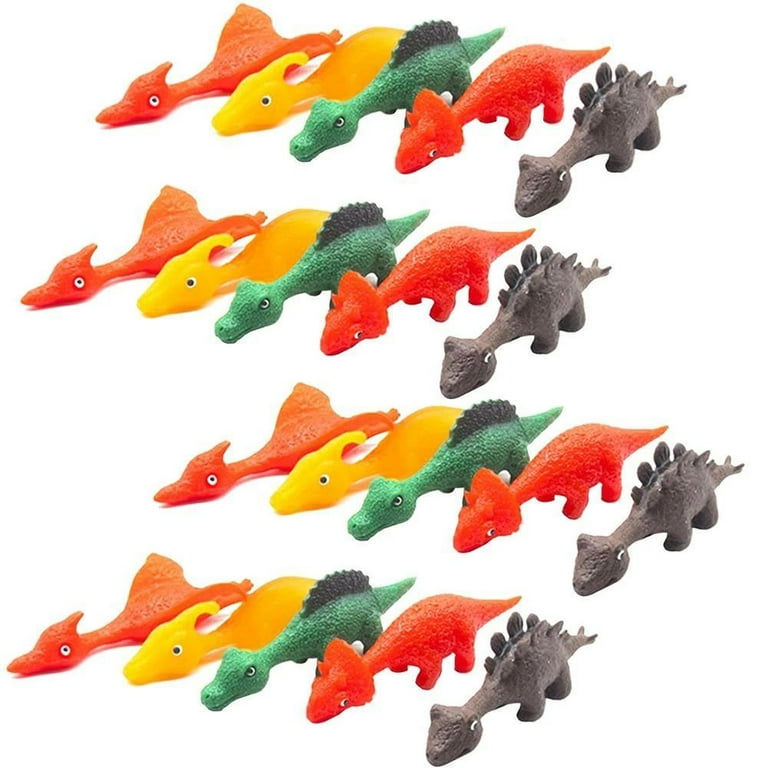 SeekFunning 10 Pcs Slingshot Dinosaur Finger Toys Catapult Toys as Fun as  Slingshot Chicken Cute Shapes More Colors Great for Flying Games