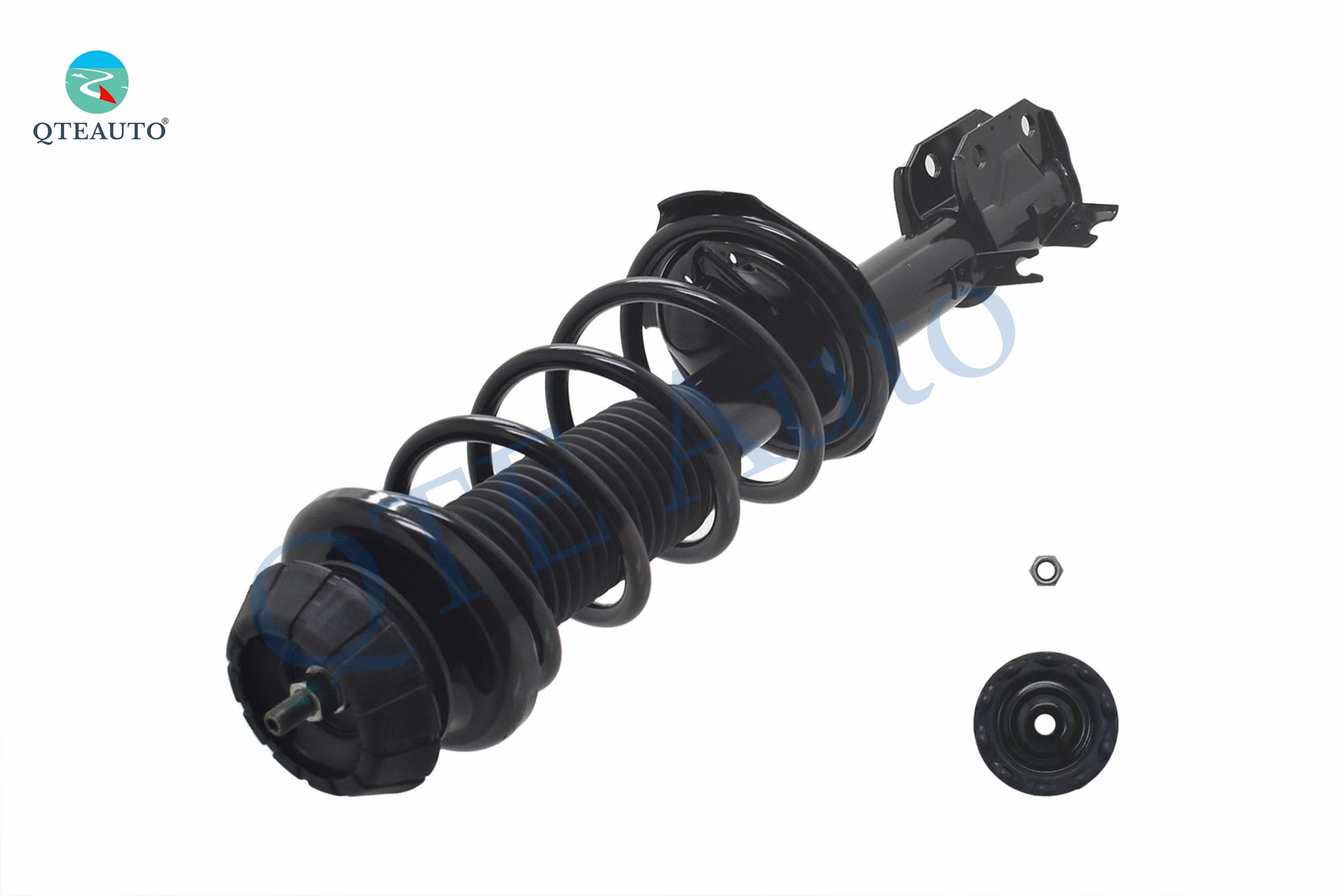 Pair of 2 Front L-R Quick Complete Strut-Coil Spring For 2007-2013 Suzuki SX4