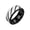 Black, variant on Twill Horizontal Ring Flower Inner Sand Edge Double Batch Rings – Elegant Ring for Everyday Wear and, 5.19 cm, Gold