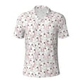 thumbnail image 2 of Daiia Cute Rabbit Pattern Men’s Polo Shirts,Solid Deck Shirt,Classic Fit, Breathable Cotton Polo for Casual and Sport Wear-XX-Large, 2 of 9