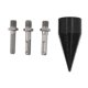 thumbnail image 1 of 4Pcs Wood Splitter Drill Bits High Hardness Impact Resistance Wearproof Nonslip Firewood Drill Bits, 1 of 5