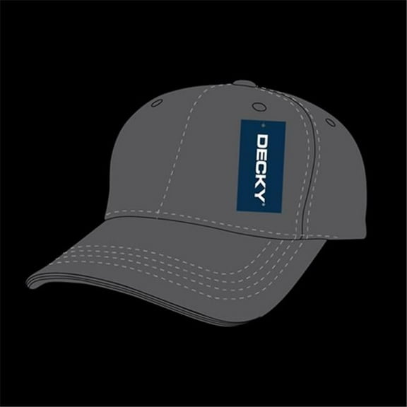 Structured Cotton Baseball Cap, Charcoal