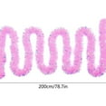 thumbnail image 3 of Metallic Reflective Tinsel Garland - Christmas Hanging Decorations for Xmas Tree, Home, Wedding & Party, Festive Sparkling Garland Decor, 78.87in/200cm, Pink, 3 of 9