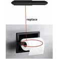 thumbnail image 4 of Toilet Paper Holder Roller 2pcs Black Color Plastic Toilet Tissue Flexible Holder Replacement Bathroom Plastic Spring Loaded Insert Spindle, 4 of 4