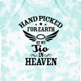 thumbnail image 4 of Inktastic Handpicked for Earth by My Tio in Heaven with Angel Wings Boys or Girls Baby Bodysuit, 4 of 5