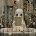 thumbnail image 3 of Cortina Bañera Baño Halloween Tela Poliéster Fantasma Dibujos Animados Lindo, 3 of 9
