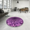 thumbnail image 3 of Ahgly Company Indoor Rectangle Patterned Purple Area Rugs, 8' x 10', 3 of 6