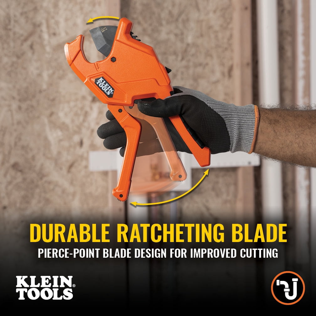 Klein Tools 1-1/4" Ratcheting Pvc Pipe Cutter