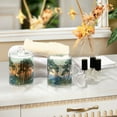thumbnail image 4 of Yayeee 4 Pack Qtip Holder Bathroom Cotton Swab Canister with Lid Clear Dispenser Set, Beige Mountain, 4 of 6
