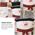 thumbnail image 6 of Raindrops Christmas Plaid Chair Cover, Holiday Theme Cloth Slipcover, 1 Piece, 6 of 7