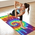 thumbnail image 6 of Colorful Tie Dye Pattern Hot Yoga Mat Towel Non Slip for Hot Yoga - Quick-Drying Yoga Mat Cover with 4 Corner Pockets with Travel Bag - Hot Yoga Towel Non Slip 74"x26", 6 of 6