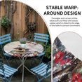 thumbnail image 2 of Christmas Round Tablecloth for 45-54 Inch Tables, Fitted Table Cover with Elastic Edge, Xmas Birds Snowflake Tree Botanical Waterproof Outdoor Table Cloth Protector for Patio Garden Dinner Picnic, 2 of 9