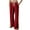 Red, variant on Ashirexll Winter Women Pants, Wide Leg Pants Women, Solid Color Stretch Waistband Sports Casual Pants with Deep Side Pockets Comfortable