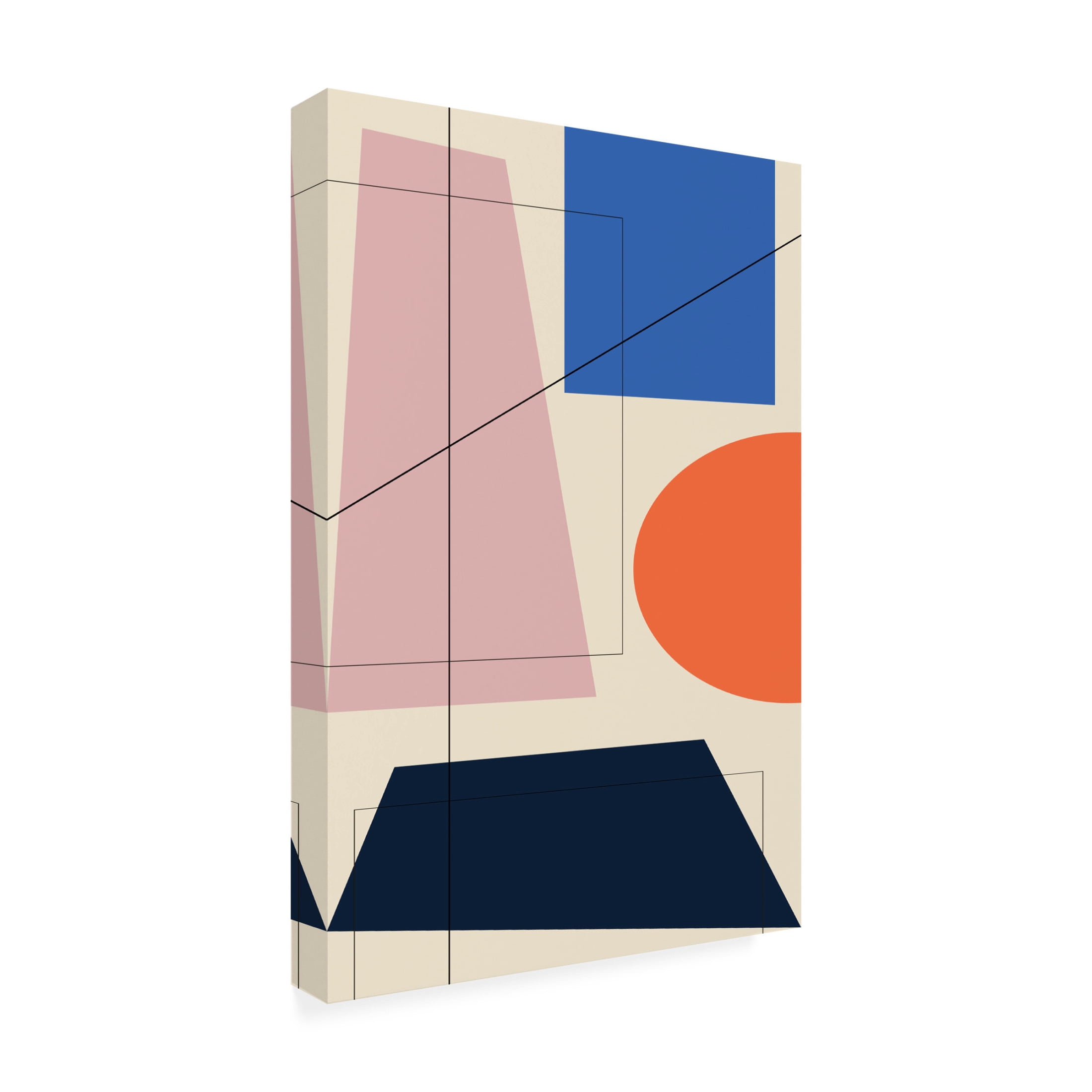 Trademark Fine Art Oju Design Geometric 4 Canvas Wall Art