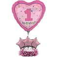 thumbnail image 1 of Heart 1st Birthday Party Centrepiece Set, 1 of 1