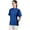 Ocean Blue, variant on Short Sleeves Turquoise Color Zipper Chef Coat Jacket Uniform for women with Side Mesh ideal for Caterers and Culinary professional XS Size