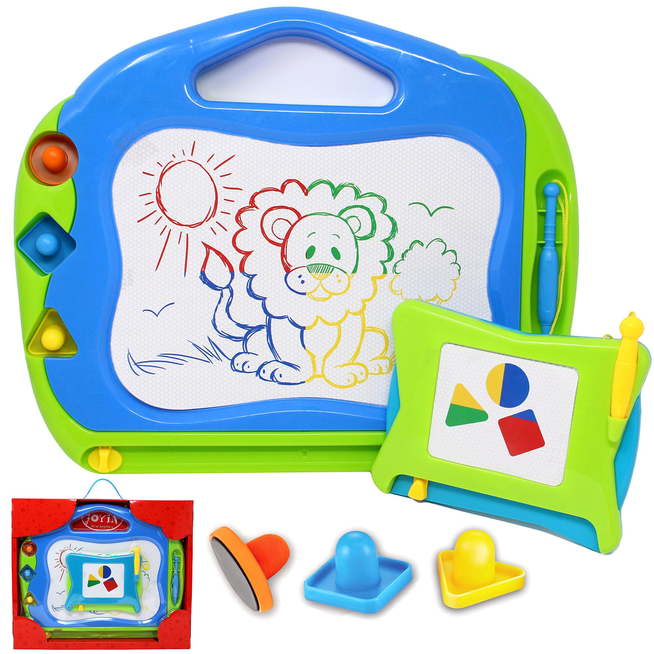 Magnetic Drawing Board For Toddlers Extra LARGE 13 X 17" Magna Doodles Kids BLUE 