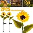 thumbnail image 2 of MesaSe 2PCS Solar Sunflowers Lights Decorative Landscape Light IP65 Waterproof Solar Stake Light for Patio Lawn Yard Pathway Decoration, 2 of 10