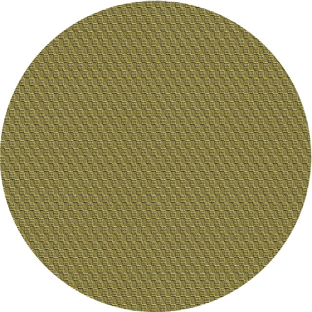 Ahgly Company Machine Washable Indoor Round Transitional GoldenRod Gold Area Rugs, 4' Round