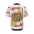 thumbnail image 2 of Jack Of Hearts Playing Card Print Active Baseball Jersey for Men and Women, poker Button Down Women’s Baseball Team Shirts., 2 of 4