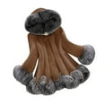 thumbnail image 3 of BiZtdJrK Winter Jackets for Women Faux Fur Coats Fuzzy Fleece Long Sleeve Hooded Outerwear Oversized Warm Plush Coat Sales Today Brown 7XL, 3 of 5