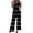 Black, variant on IROINNID Sleeveless One Shoulder Jumpsuit For Women Summer Slimming Straps One Shoulder Pleated High Waist Casual Leg Jumpsuit
