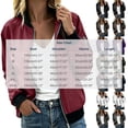 thumbnail image 3 of EchfiProm Women Spring Fall Casual Bomber Jacket Solid Color Full Zip Long Sleeve Light Wind‑Resistant Outer Coat with Side Pockets Army Green XXXL, 3 of 7