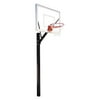 First Team Sport III Steel-Acrylic In Ground Fixed Height Basketball System, Forest Green