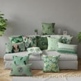 thumbnail image 5 of Vargottam Luxury, Printed Mint Green Theme Cushion Covers Decorative Pillow Covers Lumbar Throw Pillowcase - 20x12 Inches, 5 of 5