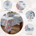 thumbnail image 5 of Ocean Sea Turtle Table Cloth Waterproof Tablecloths, Summer Coastal Coral Flower Shells Tablecloth Dining Table Cover for Kitchen Party Tabletop Outdoor, Rectangle Tablecloth 54x108 Inch, 5 of 9