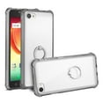 thumbnail image 2 of Alcatel Crave Transparent Air Cushion Protector Bumper Case With Ring Holder In Clear Black, 2 of 4