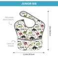 thumbnail image 4 of Hirioo Dinosaur for Baby Waterproof Pocket Bib Adjustable Closed for Babies Toddlers with Large Pocket 6-24Months, 4 of 8