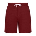 thumbnail image 4 of Yaoyar Mens Pajama Shorts Sleep Cotton Lounge PJ Lightweight Elastic Waist Drawstring Nightwear Bottom with Pockets, 4 of 5