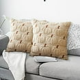 thumbnail image 4 of Pumpkin Fall Decorative Throw Pillow Covers 17.7"x17.7", Halloween Pumpkin Pillow Cover, 3D Velvet Fall Throw Cushion Cover for Sofa Bed Decor, Soft Pillowcase for Halloween Party Home Decoration, 4 of 6