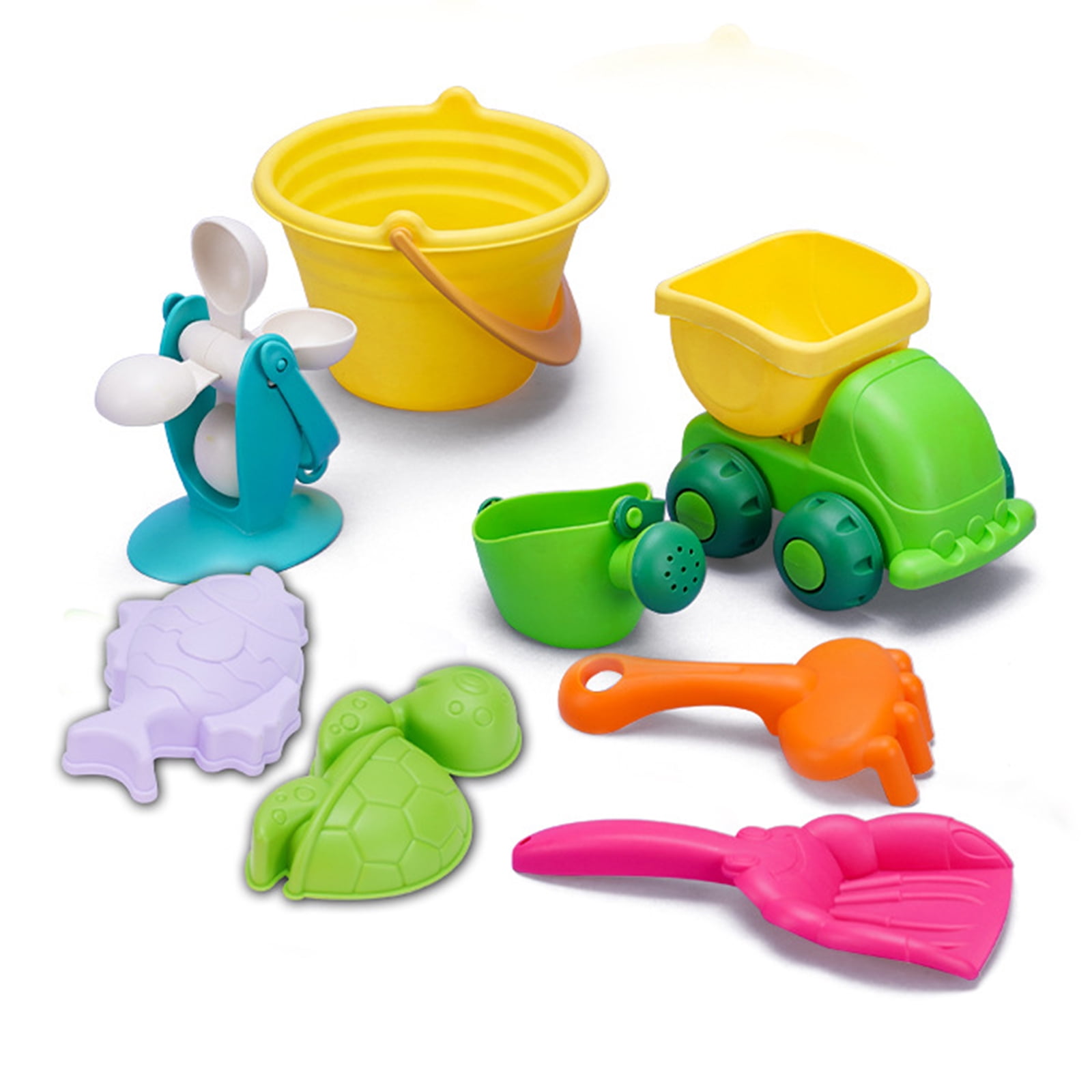 Rubber Toys Bucket Watering Can Windmill Child Funny Sandy Beach Kids