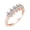 Rose Gold, variant on 5 Carat (ctw) Platinum Marquise LAB GROWN Diamond Ladies Ladies 5 Five Stone Wedding Anniversary Stackable Ring Band Luxury Collection (D-E Color VS1-VS2 Clarity)