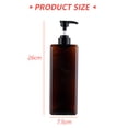 thumbnail image 2 of Paquete de 2 dispensadores de botellas con bomba de 1000ml, dispensador de loción de plástico cuadrado rellenable, botella con bomba de loción vacía para champú, loción y jabón, 2 of 5