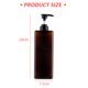 thumbnail image 2 of Paquete de 2 dispensadores de botellas con bomba de 1000ml, dispensador de loción de plástico cuadrado rellenable, botella con bomba de loción vacía para champú, loción y jabón, 2 of 5