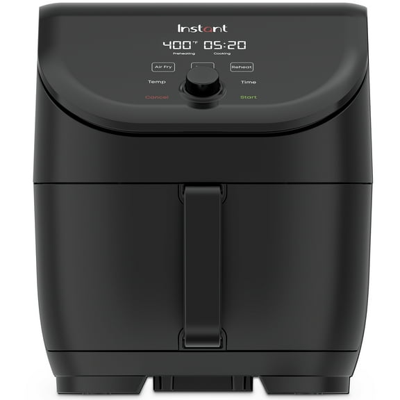 Instant Pot VORTEX Slim Chef Series 6QT Air Fryer, 3-in-1 Air Fry, Bake, Reheat, Black, 6 Quarts