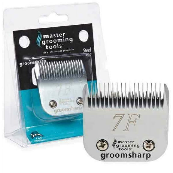Groom Sharp Stainless Steel Clipper Blades Professional Grade Dog Pet Grooming (7F)