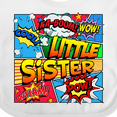 thumbnail image 4 of Inktastic Little Sister Comic Book Girls Baby Bib, 4 of 4