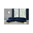 thumbnail image 5 of Meridian Furniture Marquis Navy Velvet Sofa, 5 of 11
