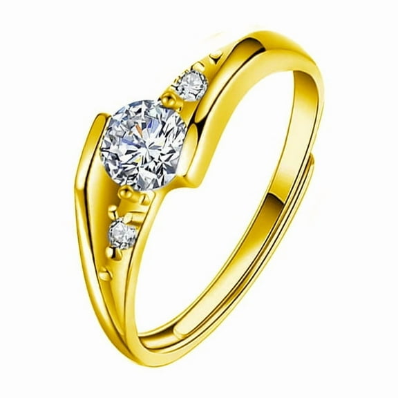 Whudwhu Moissanite Ring in Silver Heart Design, Stylish Couple's Diamond Ring