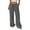 Dark Gray #009, variant on Womens Palazzo Pants Summer Fashion 2026 High Waisted Wide Leg Drawstring Flowy Beach Trousers with Pockets Light Gray S