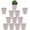 Pink, variant on 2.5 inch White Terracotta Pots with Drainage Holes,Small Mini Clay Ceramic Pottery Planter,Cactus Flower Terra Cotta Pots,Succulents Nursery Pots for Indoor/Outdoor Plants,Crafts-12 Pack