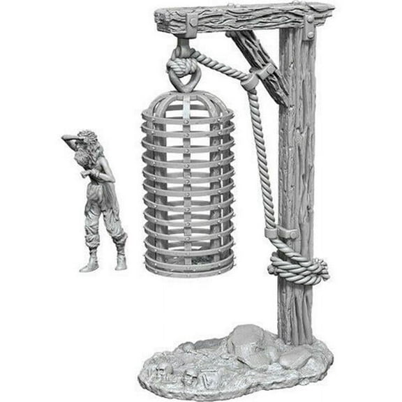 WizKids Deep Cuts Unpainted Miniatures: Hanging Cage