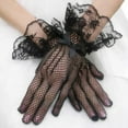 thumbnail image 3 of Shenmeida 1 Pair Lace Gloves Elegant Short Gloves Breathable Courtesy Summer Gloves for Wedding Dinner Parties, 3 of 6