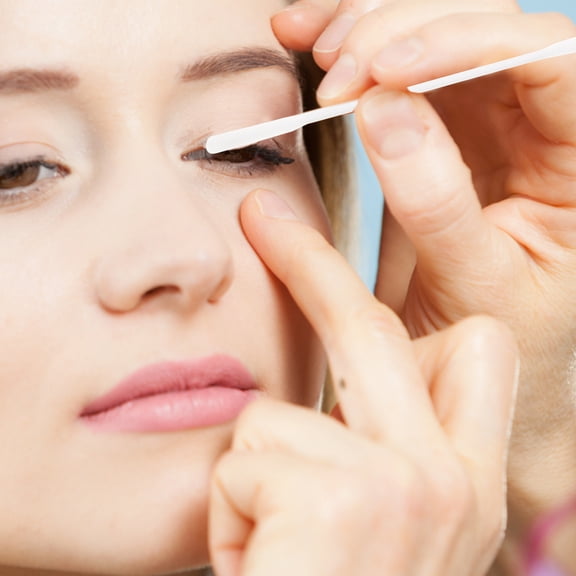 Milisten Double Ended Pointed Cotton Swabs Assorted Color Makeup Application and Blending 2Pcs